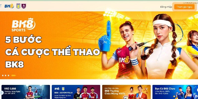 5 bước cá cược thể thao BK8